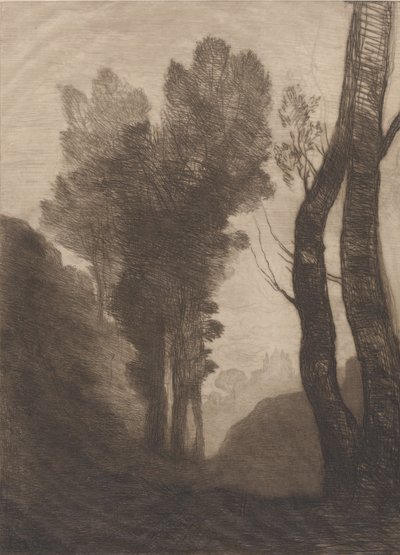 Okolice Rzymu, 1866. autorstwa Jean Baptiste Camille Corot