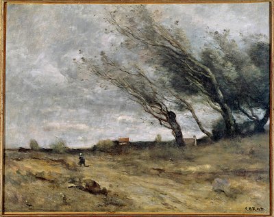 Obraz Gale Camille Corot (1796-1875) 1870 Nd. 0,47 X 0,58 m Reim. Muzeum Sztuk Pięknych autorstwa Jean Baptiste Camille Corot