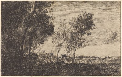 Na wydmach: pamiątka po Hadze autorstwa Jean Baptiste Camille Corot
