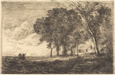 Włoski krajobraz autorstwa Jean Baptiste Camille Corot