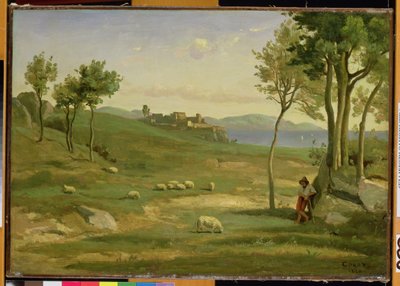 Pejzaż włoski, 1838 autorstwa Jean Baptiste Camille Corot