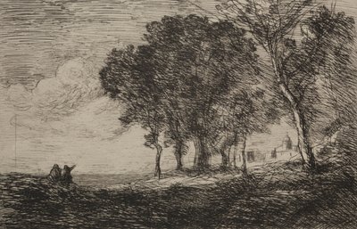 Pejzaż włoski, ok. 1865. autorstwa Jean Baptiste Camille Corot