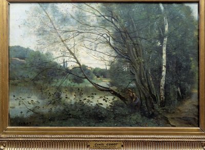 Staw z lizanym drzewem Obraz Camille Corot (1796-1875) XIX w. Reims, Musee des Beaux Arts autorstwa Jean Baptiste Camille Corot