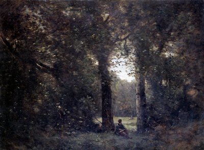 La cleriere, pamiątka po mieście Avray Obraz Camille Corot (1796-1875) XIX w. nd. 1x1,34m . autorstwa Jean Baptiste Camille Corot