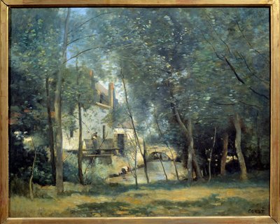 Le Moulin de Saint-Nicolas-Lez-Arras Obraz Camille Corot (1796-1875) 1874 nd. 0,65x0,81 m Paryż, Muzeum Orsay autorstwa Jean Baptiste Camille Corot