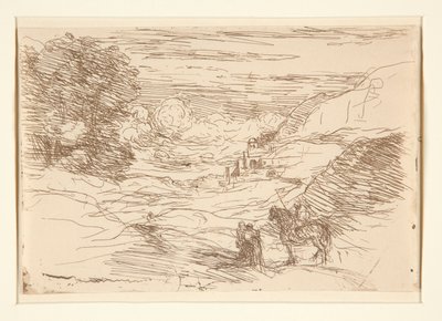 Les Paladins (Wędrujący Rycerze) autorstwa Jean Baptiste Camille Corot