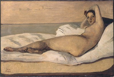 Marietta Rzymska odaliska autorstwa Jean Baptiste Camille Corot