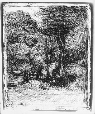 Pamięć Basa Brhauta, 1858 r. autorstwa Jean Baptiste Camille Corot