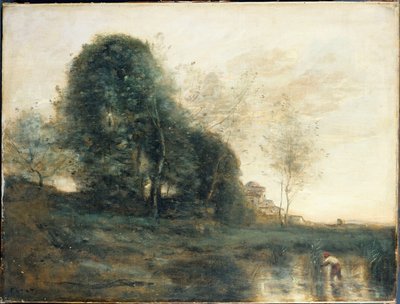 Pamięć Włoch, ok. 1868-70 autorstwa Jean Baptiste Camille Corot