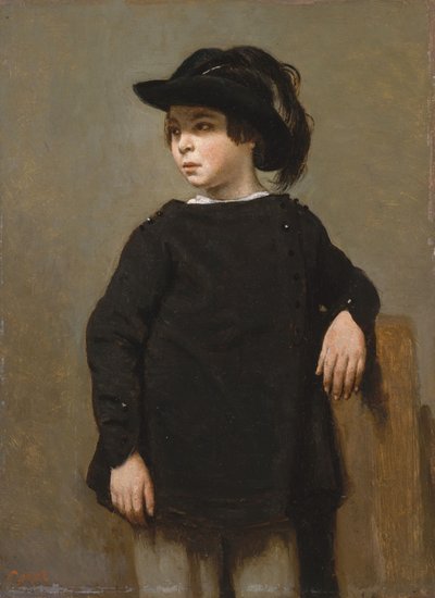 Portret dziecka, ok.1835 autorstwa Jean Baptiste Camille Corot