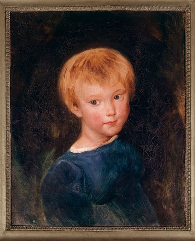Portret młodego chłopca. Obraz przedstawiający małe dziecko z rudymi włosami. Obraz Camille Corot (1796-1875) XIX wiek autorstwa Jean Baptiste Camille Corot