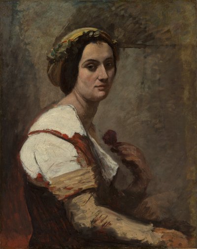 Sybilla, około 1870 r. autorstwa Jean Baptiste Camille Corot