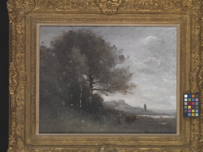 Pamiątka z Włoch (olej na płótnie) autorstwa Jean Baptiste Camille Corot