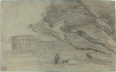 Pamiątka: Rzymski krajobraz z Koloseum autorstwa Jean Baptiste Camille Corot