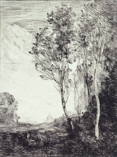 Pamiątka z Włoch autorstwa Jean Baptiste Camille Corot