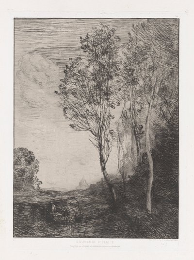 pamięć o autorstwa Jean Baptiste Camille Corot