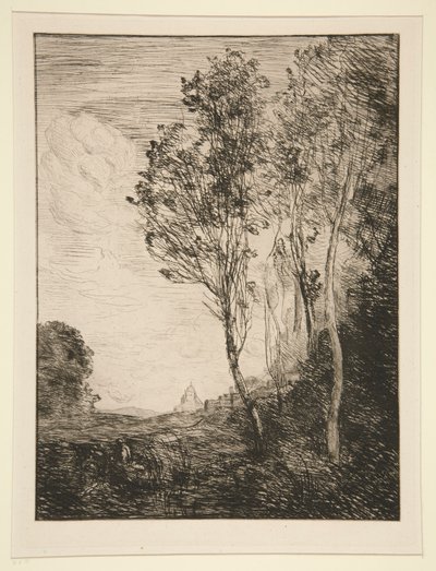 pamięć o autorstwa Jean Baptiste Camille Corot