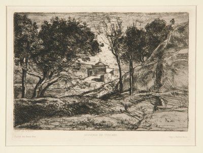 Souvenir de Toscane (Pamięć Toskanii) autorstwa Jean Baptiste Camille Corot