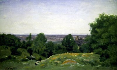 „Souvenir des Ardennes” (olej na płótnie) autorstwa Jean Baptiste Camille Corot