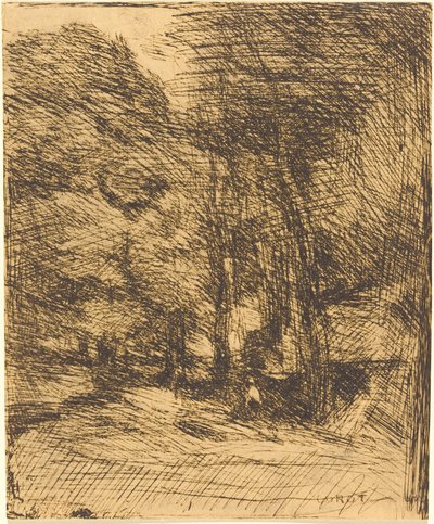 Pamiątka z Bas-Breau autorstwa Jean Baptiste Camille Corot