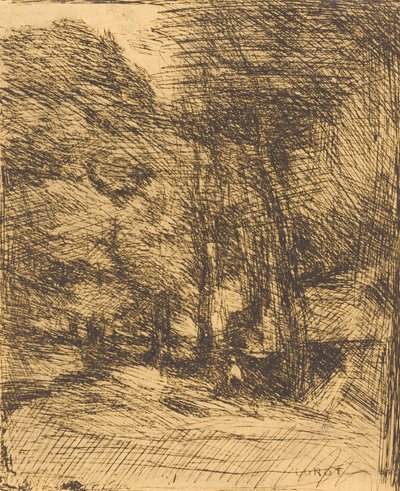 Pamiątka Bas-Breau Pamiątka Bas-Breau, 1858. autorstwa Jean Baptiste Camille Corot