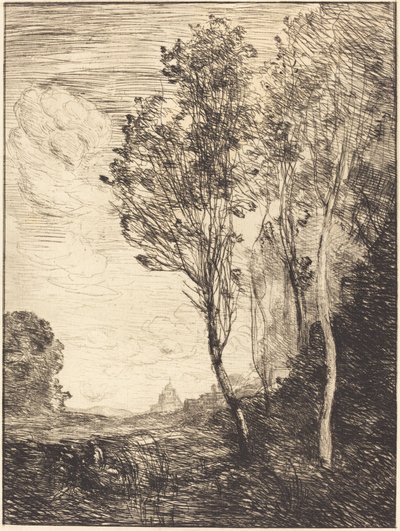 Pamiątka Włoch autorstwa Jean Baptiste Camille Corot