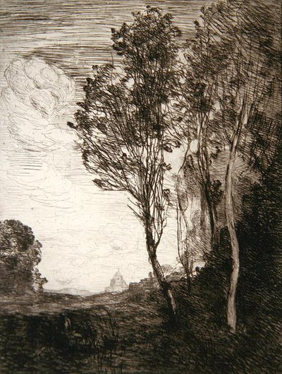 Pamiątka Włoch autorstwa Jean Baptiste Camille Corot