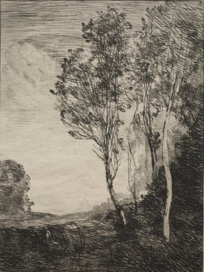 Pamiątka Włoch, 1866. autorstwa Jean Baptiste Camille Corot