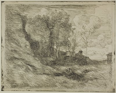 Pamiątka z Ostii autorstwa Jean Baptiste Camille Corot