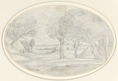 Pamiątka Toskanii, 1844. autorstwa Jean Baptiste Camille Corot