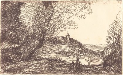 Erinnerung an die Umgebung von Monaco von Jean Baptiste Camille Corot