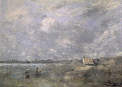 Burzowa pogoda, Pas de Calais, ok. 1870 (olej na płótnie) autorstwa Jean Baptiste Camille Corot
