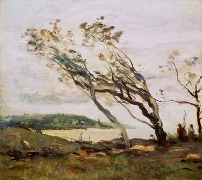 Burzliwy dzień na kanale autorstwa Jean Baptiste Camille Corot