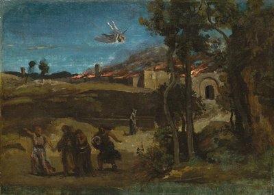 Studium o zniszczeniu Sodomy, 1843. autorstwa Jean Baptiste Camille Corot