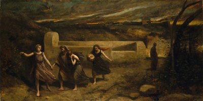 Spalenie Sodomy autorstwa Jean Baptiste Camille Corot