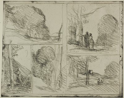 Ogród Peryklesa autorstwa Jean Baptiste Camille Corot