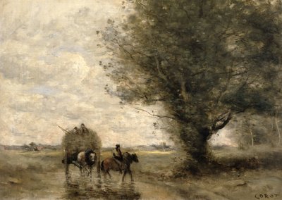 Wózek z sianem, ok. 1930 r. 1860 autorstwa Jean Baptiste Camille Corot
