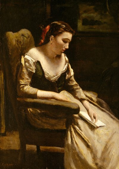 List, ca. 1865. autorstwa Jean Baptiste Camille Corot