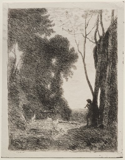 Mały Pasterz autorstwa Jean Baptiste Camille Corot
