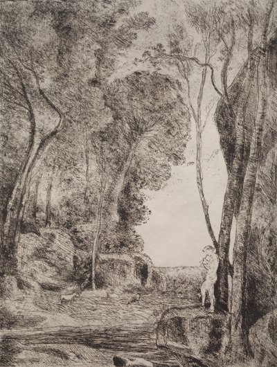 Mały Pasterz autorstwa Jean Baptiste Camille Corot