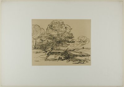 Samotna Wieża autorstwa Jean Baptiste Camille Corot