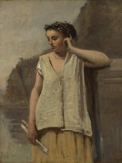 Muza: Historia, ca. 1865. autorstwa Jean Baptiste Camille Corot
