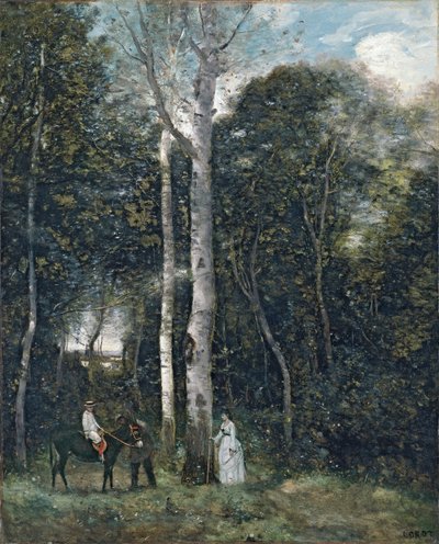 Parc des Lions w Port-Marly autorstwa Jean Baptiste Camille Corot
