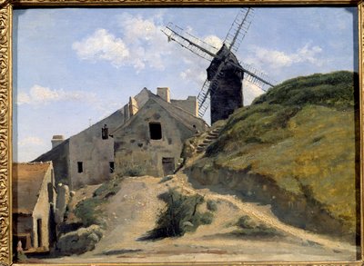 Młyn galette na Montmartre. Obraz Camille Corot (1796-1875) autorstwa Jean Baptiste Camille Corot