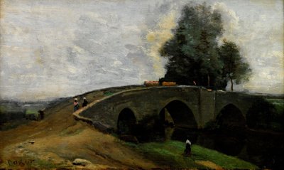Stary most autorstwa Jean Baptiste Camille Corot