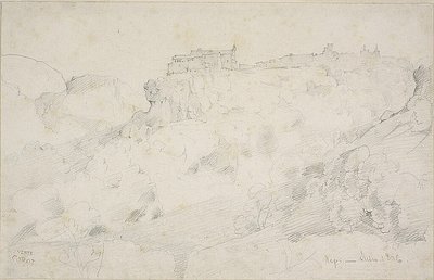 Widok na Nepi autorstwa Jean Baptiste Camille Corot