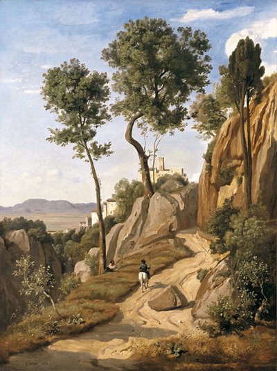 Widok Volterry, 1838 autorstwa Jean Baptiste Camille Corot
