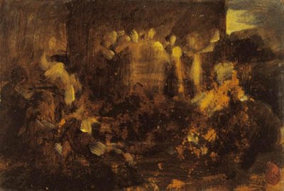Śmierć Ananiasza autorstwa Jean Baptiste Carpeaux