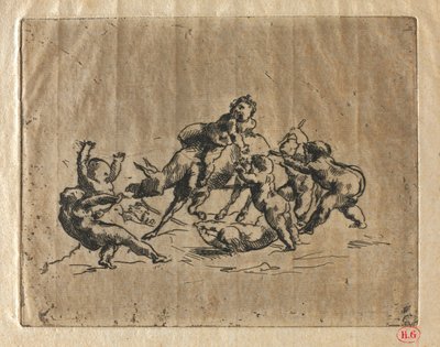Bachanalia z dziećmi i osłem autorstwa Jean Baptiste Carpeaux