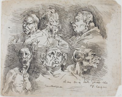 Studia szefów autorstwa Jean Baptiste Carpeaux